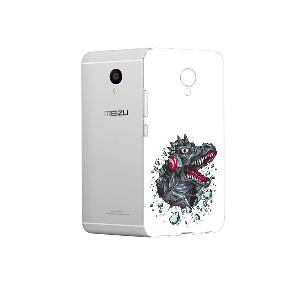 

Чехол MyPads Tocco для Meizu M3 Нарисованный динозавр в наушниках (PT46043.81.124), Прозрачный, Tocco