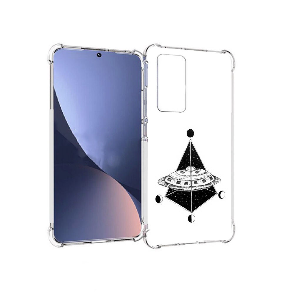 

Чехол MyPads Tocco для Xiaomi 12 черно белая летающая тарелка (PT226952.288.679), Прозрачный, Tocco
