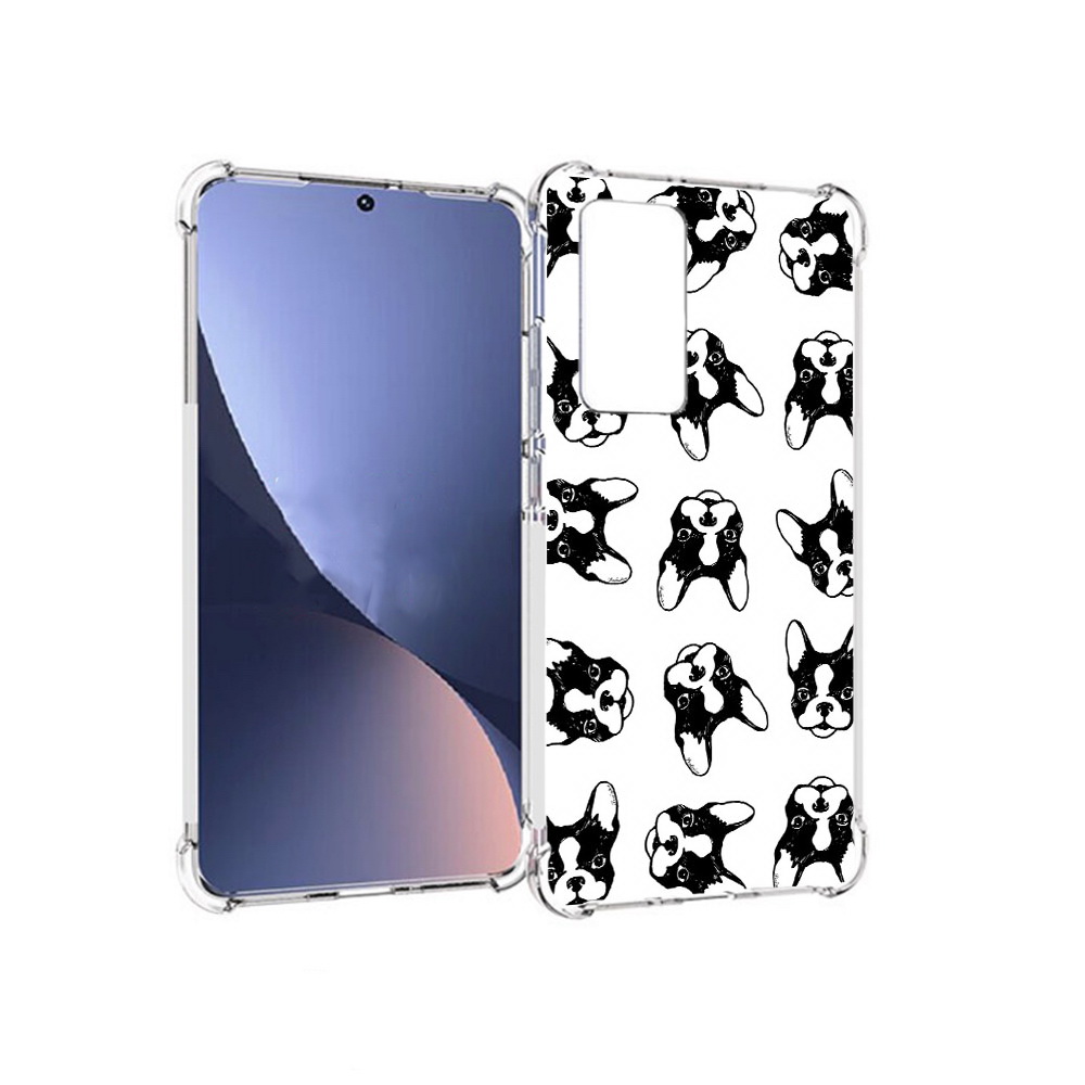 

Чехол MyPads Tocco для Xiaomi 12 черно белые собачки (PT226952.288.683), Прозрачный, Tocco