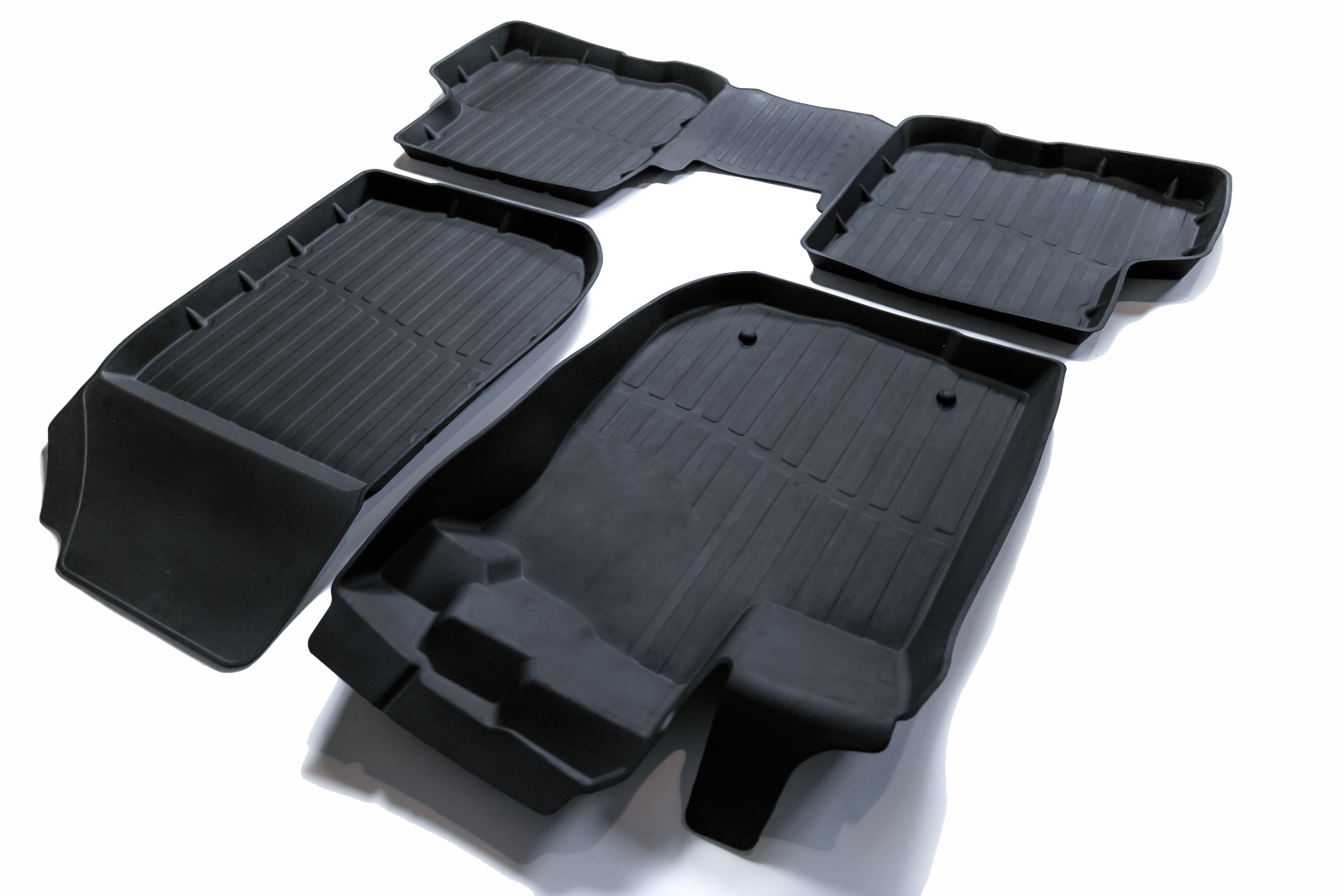 Коврик салона Renault Logan II 2014- 3D Premium резина