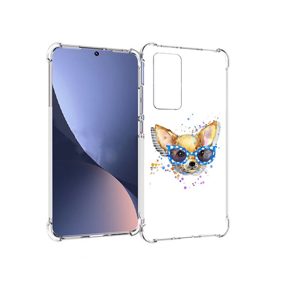 

Чехол MyPads Tocco для Xiaomi 12 чихуа-хуа в очках (PT226952.288.691), Прозрачный, Tocco