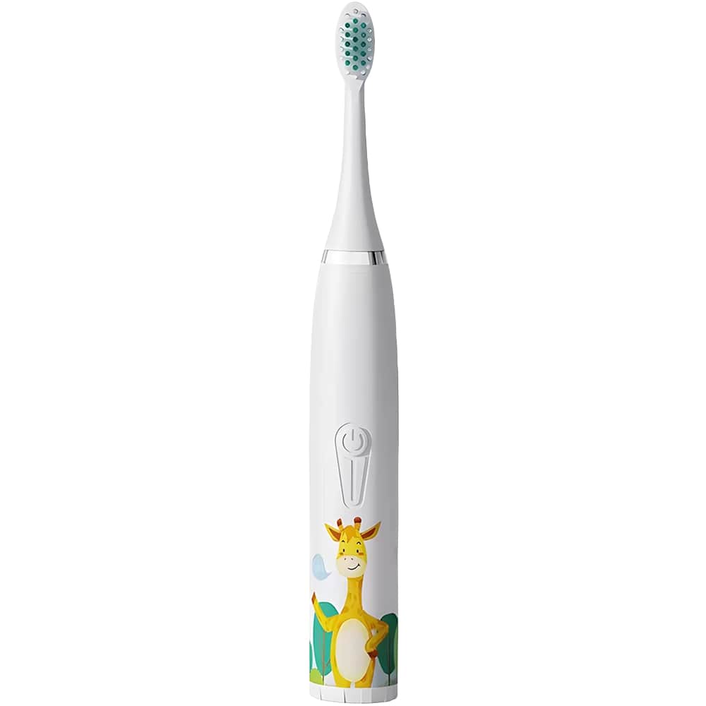 Электрическая зубная щетка Geozon KIDS, белый щетка для чистки посуды и решеток гриль raccoon металлической щетина 23 5×11 см белый
