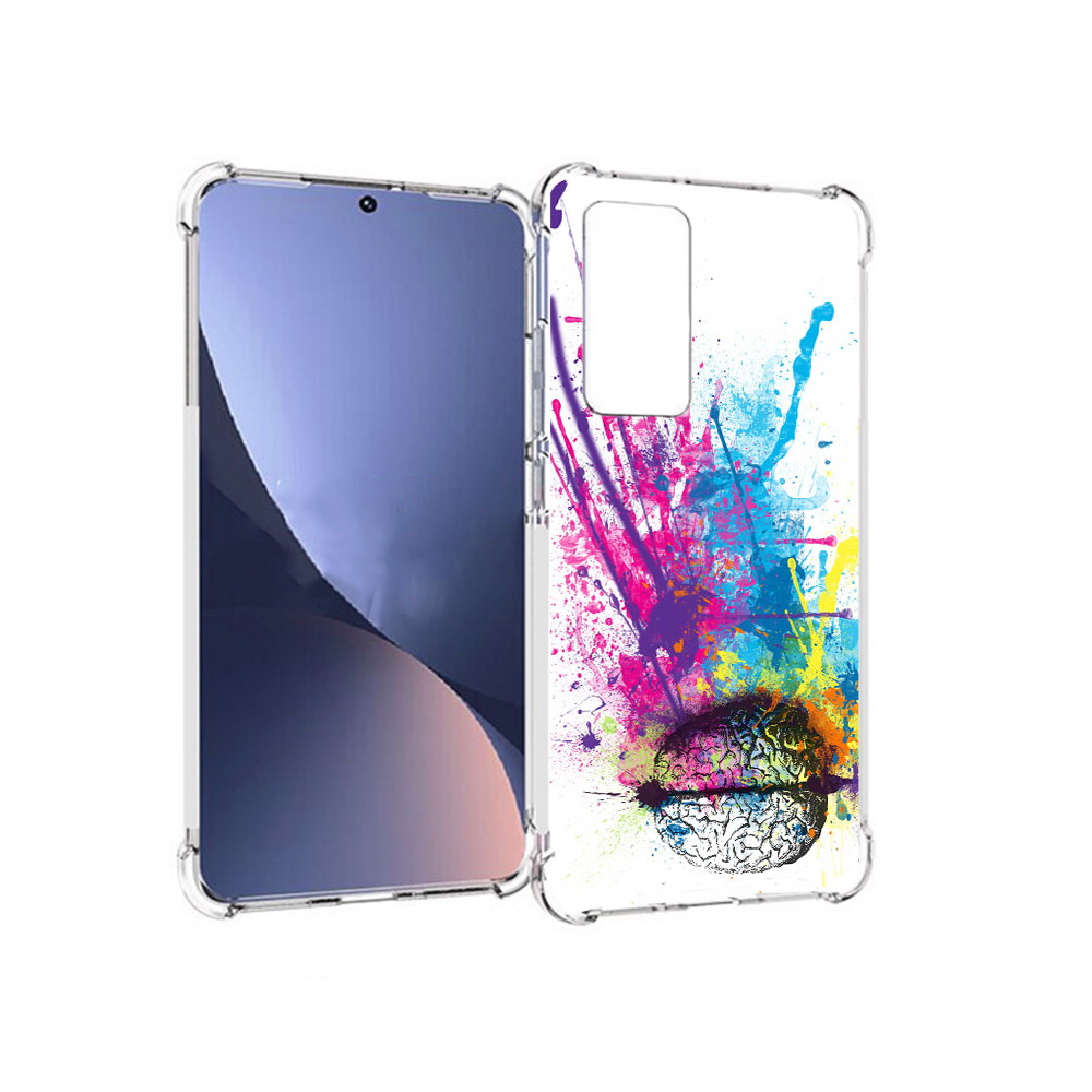 

Чехол MyPads Tocco для Xiaomi 12 яркий красочный мозг (PT226952.288.710), Прозрачный, Tocco