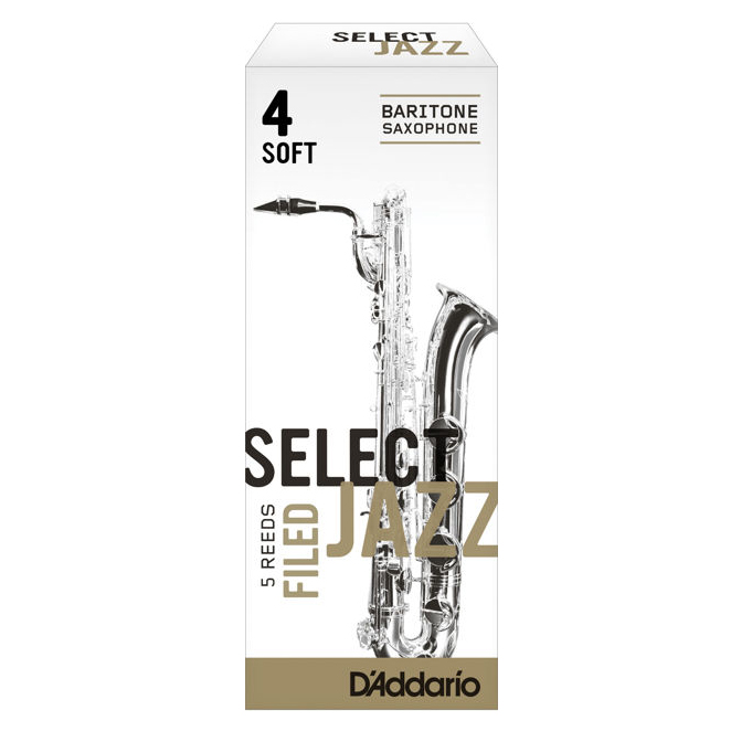 RSF05BSX4S Select Jazz Filed Трости для саксофона баритон, размер 4, мягкие (Soft), 5шт, R