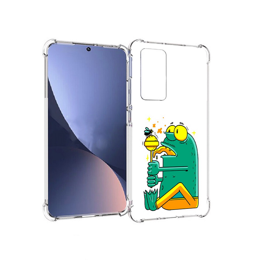 

Чехол MyPads Tocco для Xiaomi 12 Зеленая лягушка с чупа чупсом (PT226952.288.85), Прозрачный, Tocco