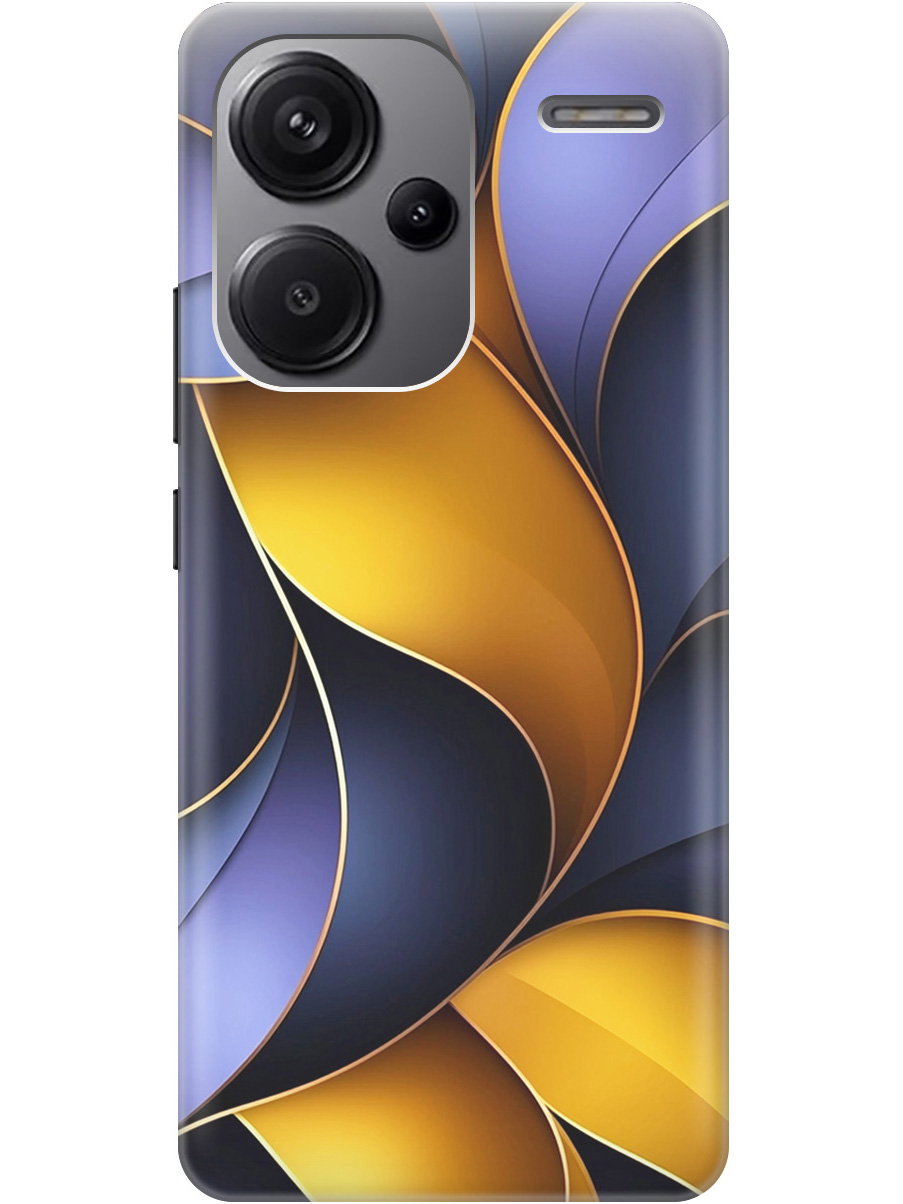 

Силиконовый чехол на Xiaomi Redmi Note 13 Pro + с принтом "Желто-сиреневые изгибы", Прозрачный;желтый;фиолетовый, 776589231