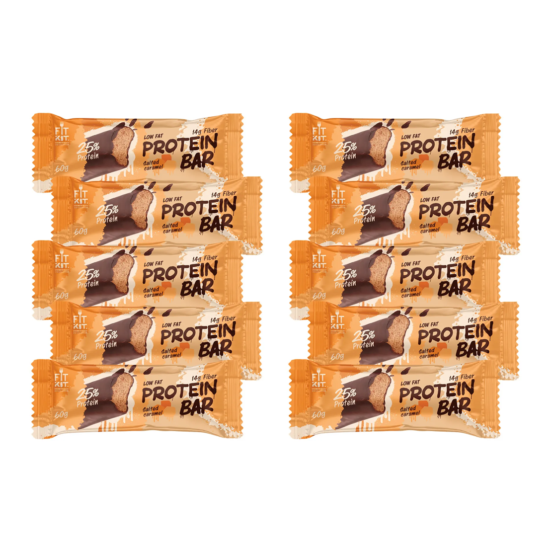 

Протеиновый батончик Fit Kit Protein Bar 60 г х 10 шт Соленая карамель, Protein Bar 60 г х 10 шт