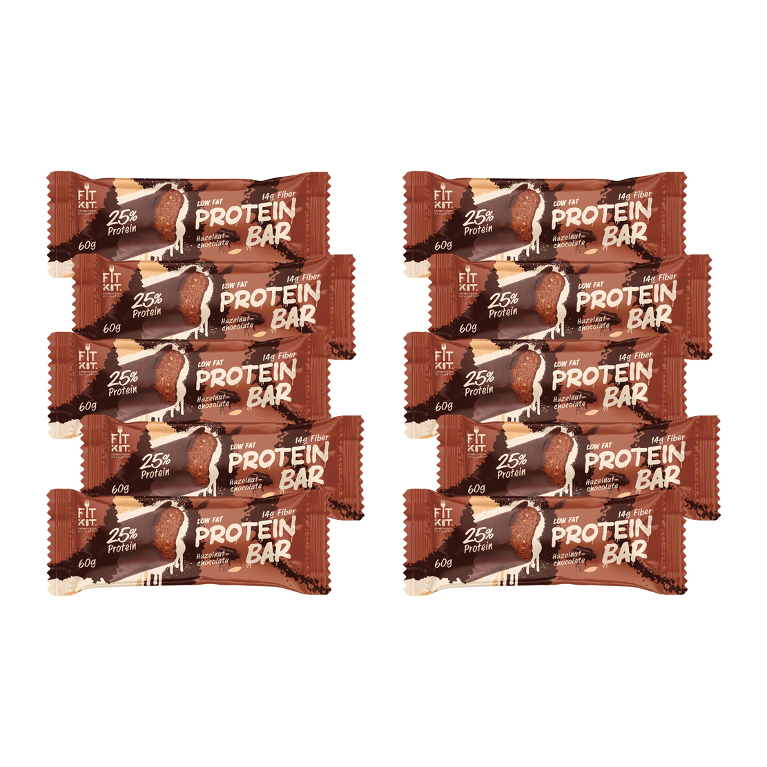 

Протеиновый батончик Fit Kit Protein Bar 60 г х 10 шт Шоколад с фундуком, Protein Bar 60 г х 10 шт