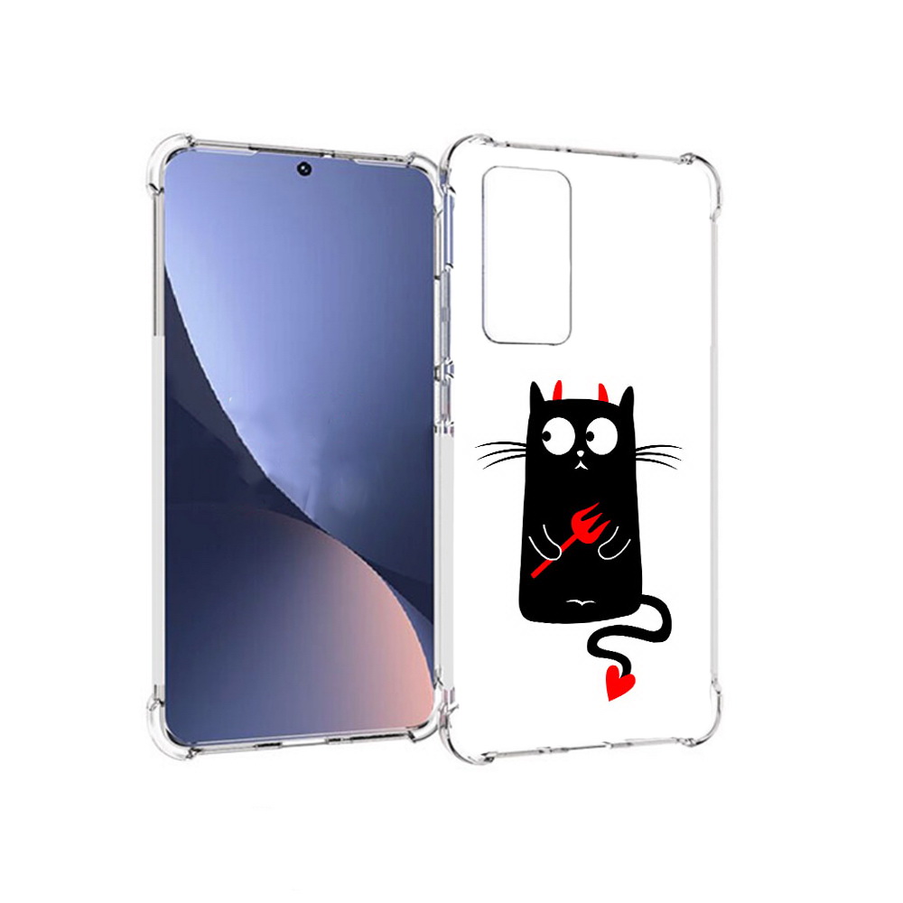 

Чехол MyPads Tocco для Xiaomi 12 Кот демон (PT226952.288.97), Прозрачный, Tocco