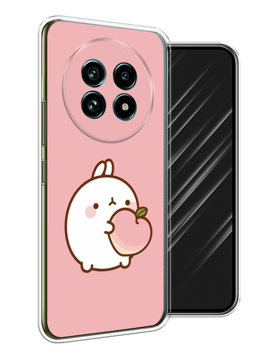 

Чехол Awog на Realme 13 Pro+/13 Pro "Кролик с персиком", Розовый;бежевый, 2518150-1