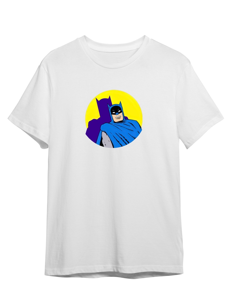 

Футболка унисекс СувенирShop Batman/Бэтмен/Брюс Уэйн 18 белая 5XL (64-66), "Batman/Бэтмен/Брюс Уэйн" 18