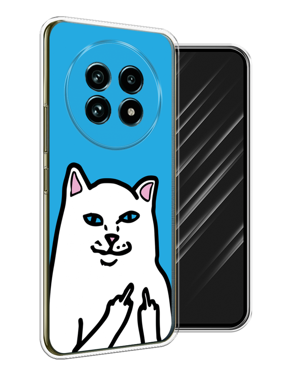 

Чехол Awog на Realme 13 Pro+/13 Pro "Кот жесть", Белый;голубой;черный, 2518150-1