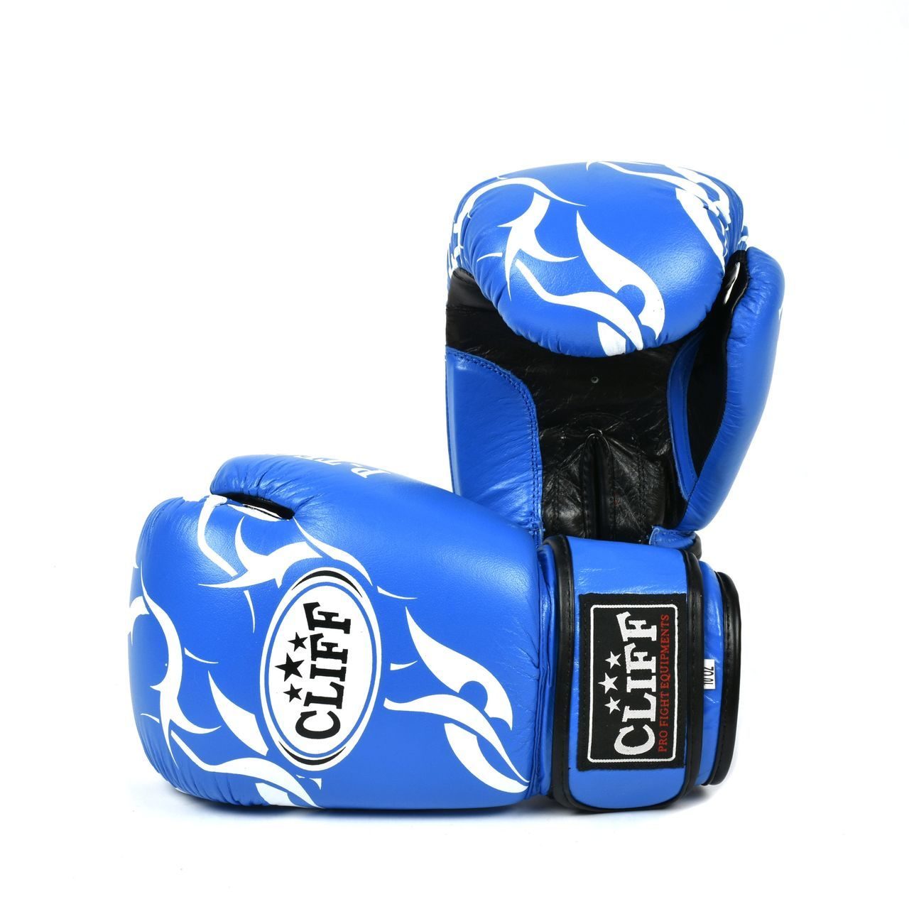 Перчатки боксёрские CLIFF P.TECH, кожа, 8 унций, синие