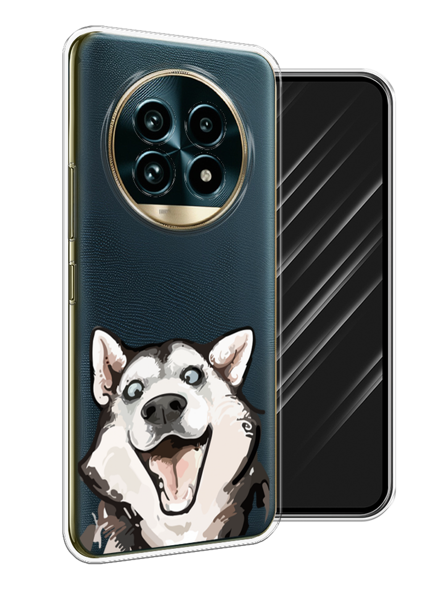 

Чехол Awog на Realme 13 Pro+/13 Pro "Радостный хаски", Белый;голубой;черный, 2518150-1