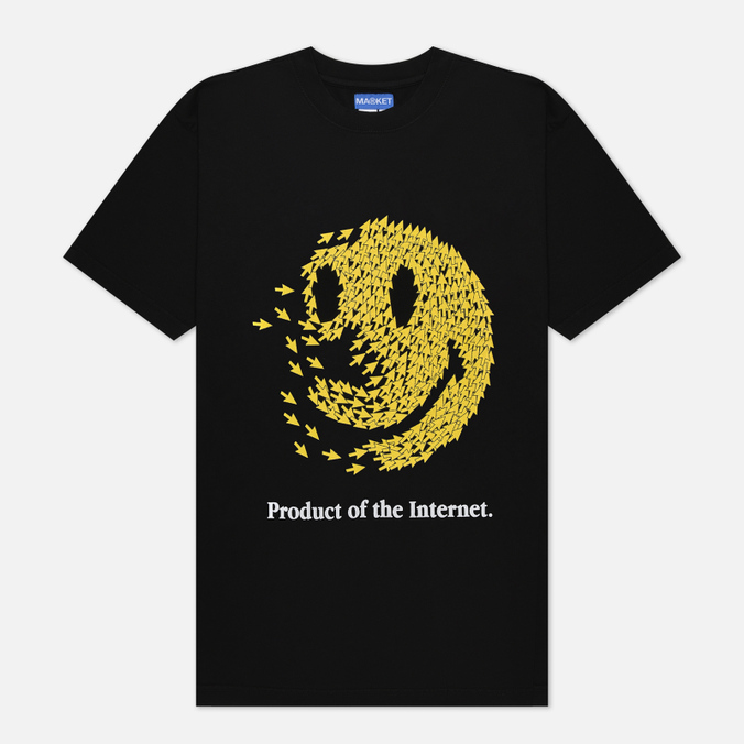 

Мужская футболка MARKET Smiley Product Of The Internet чёрный, Размер L, Черный, Smiley Product Of The Internet