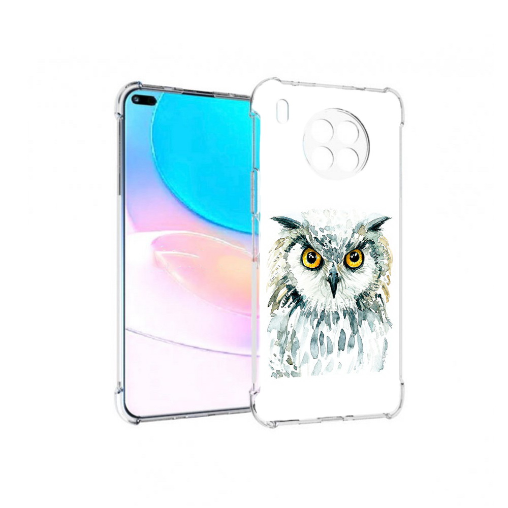 

Чехол задняя-панель-накладка-бампер MyPads Серьезная сова для Huawei Nova 8i, Прозрачный, Tocco