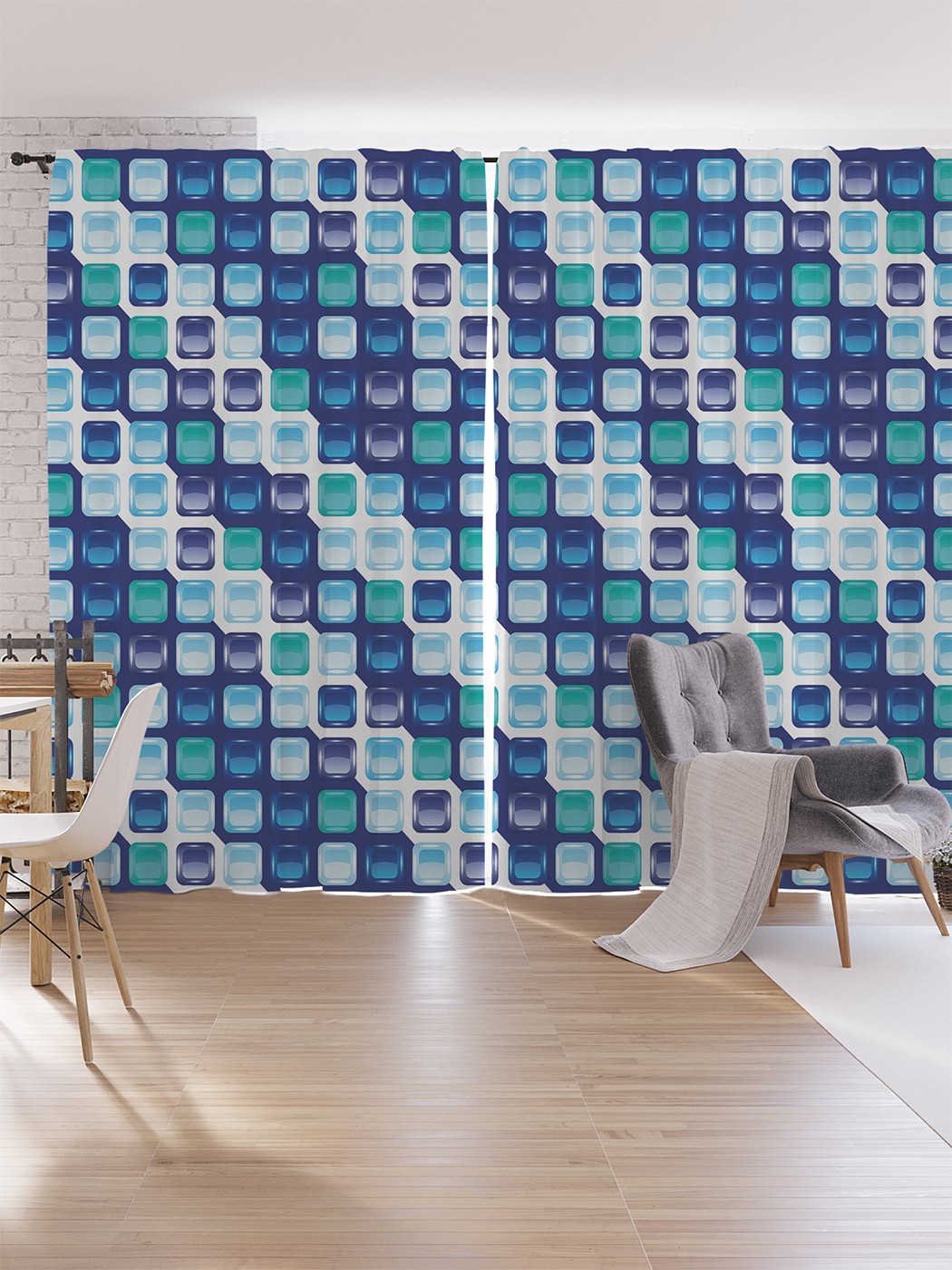 

Шторы под лён JoyArty "Мыльные пузыри", серия Oxford DeLux, 340х265 см, Мыльные пузыри