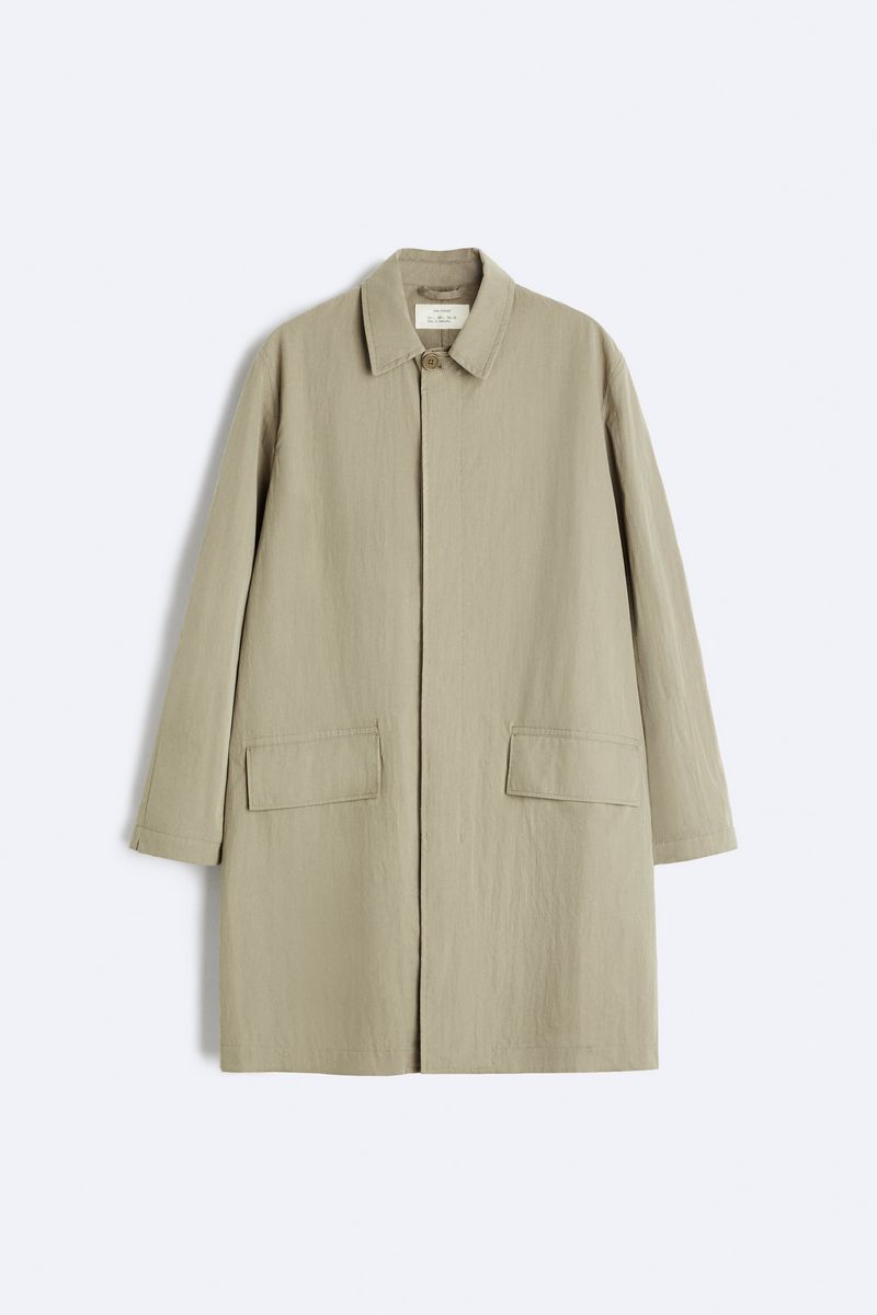 

Плащ мужской ZARA 04695400 бежевый S, 04695400