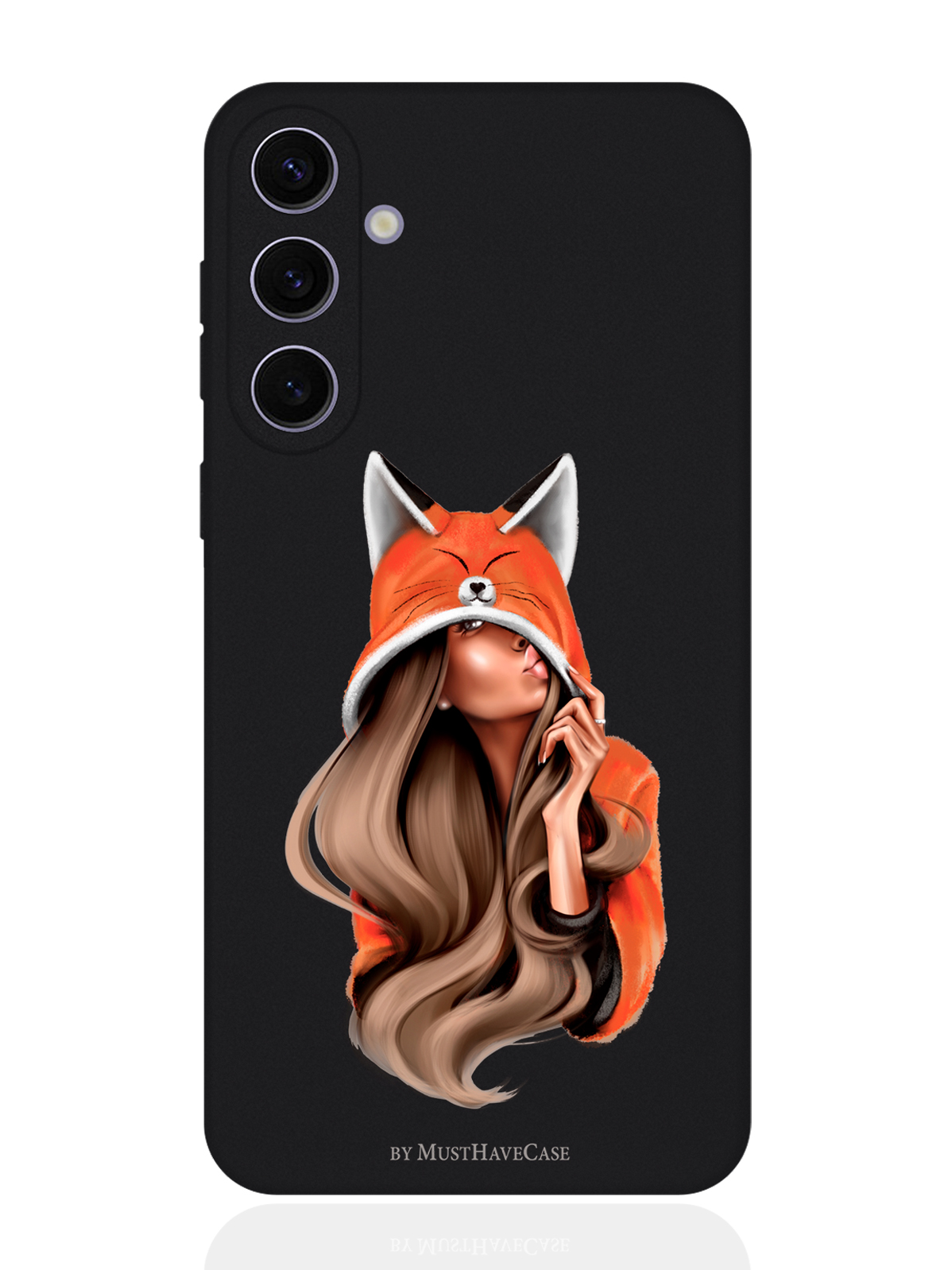 

Чехол для смартфона Samsung S24 Plus черный силиконовый Foxy Girl, Оранжевый;черный, Samsung