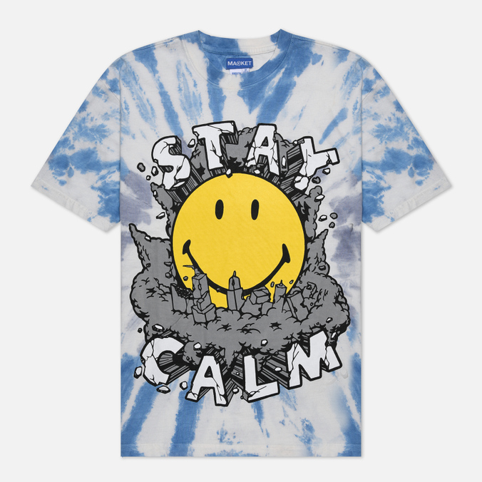 

Мужская футболка MARKET Smiley Stay Calm голубой, Размер M, Smiley Stay Calm