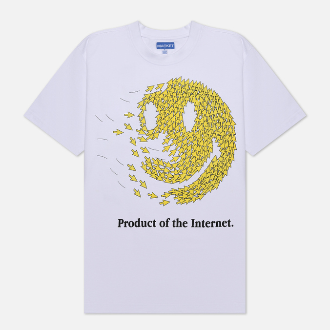 

Мужская футболка MARKET Smiley Product Of The Internet белый, Размер L, Smiley Product Of The Internet