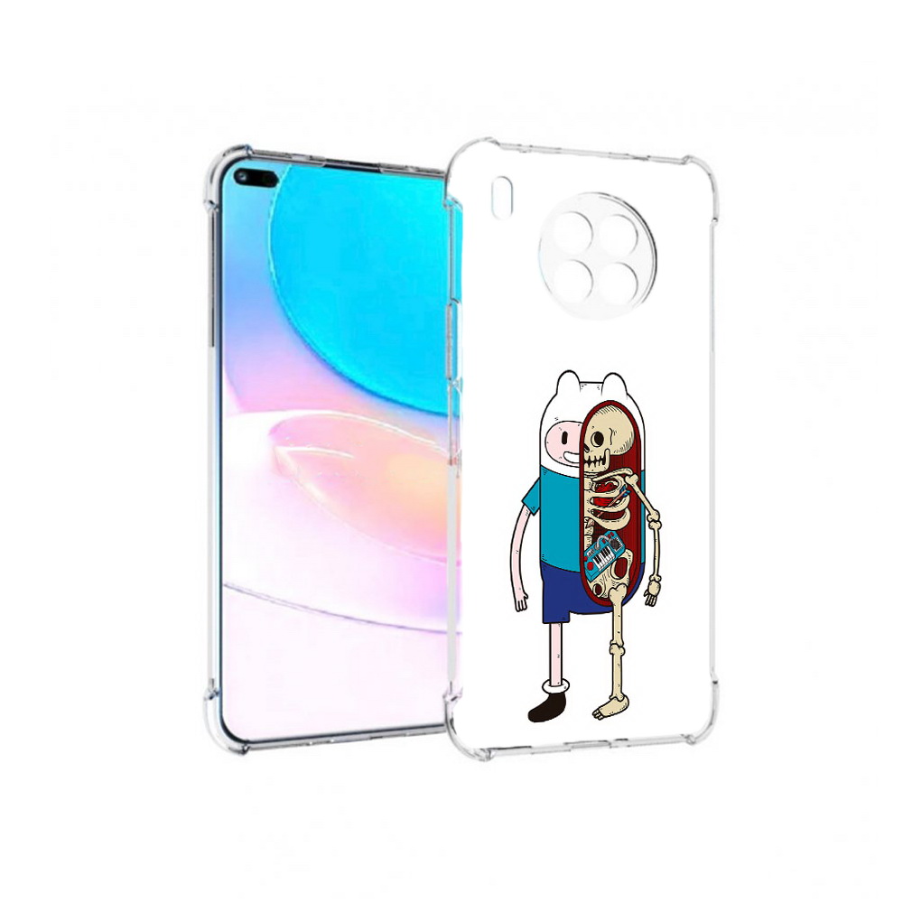 

Чехол задняя-панель-накладка-бампер MyPads Финн скелет для Huawei Nova 8i, Прозрачный, Tocco