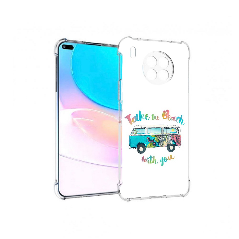 Чехол задняя-панель-накладка-бампер MyPads Хиппи автобус для Huawei Nova 8i