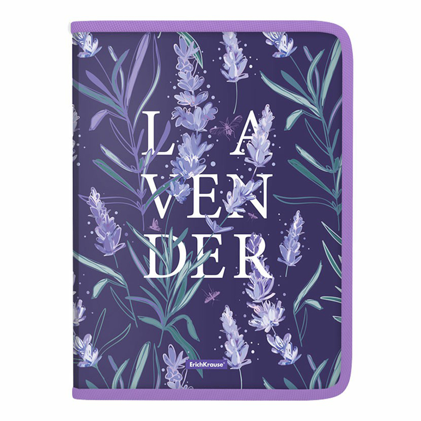 

Папка на молнии A4+ ErichKrause Lavender сиреневая, Фиолетовый