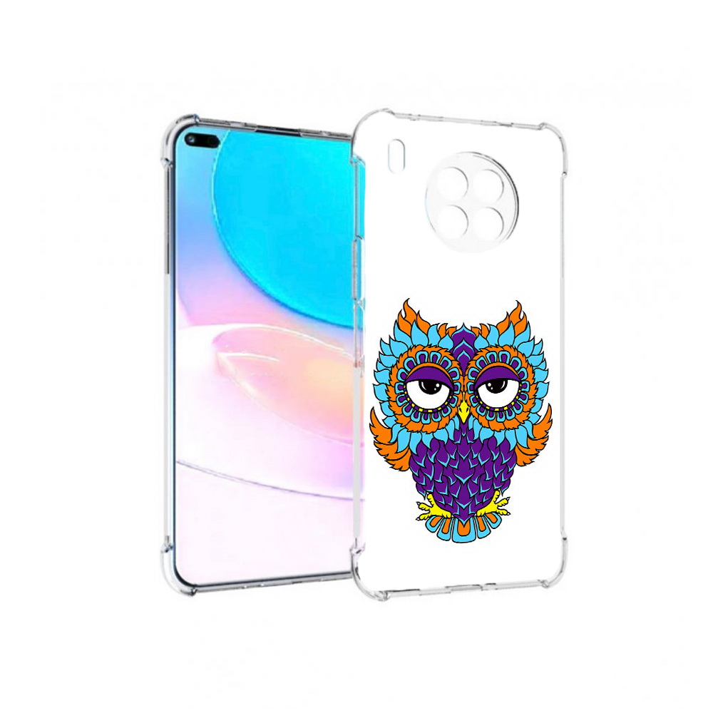 

Чехол задняя-панель-накладка-бампер MyPads Цветная сова для Huawei Nova 8i, Прозрачный, Tocco