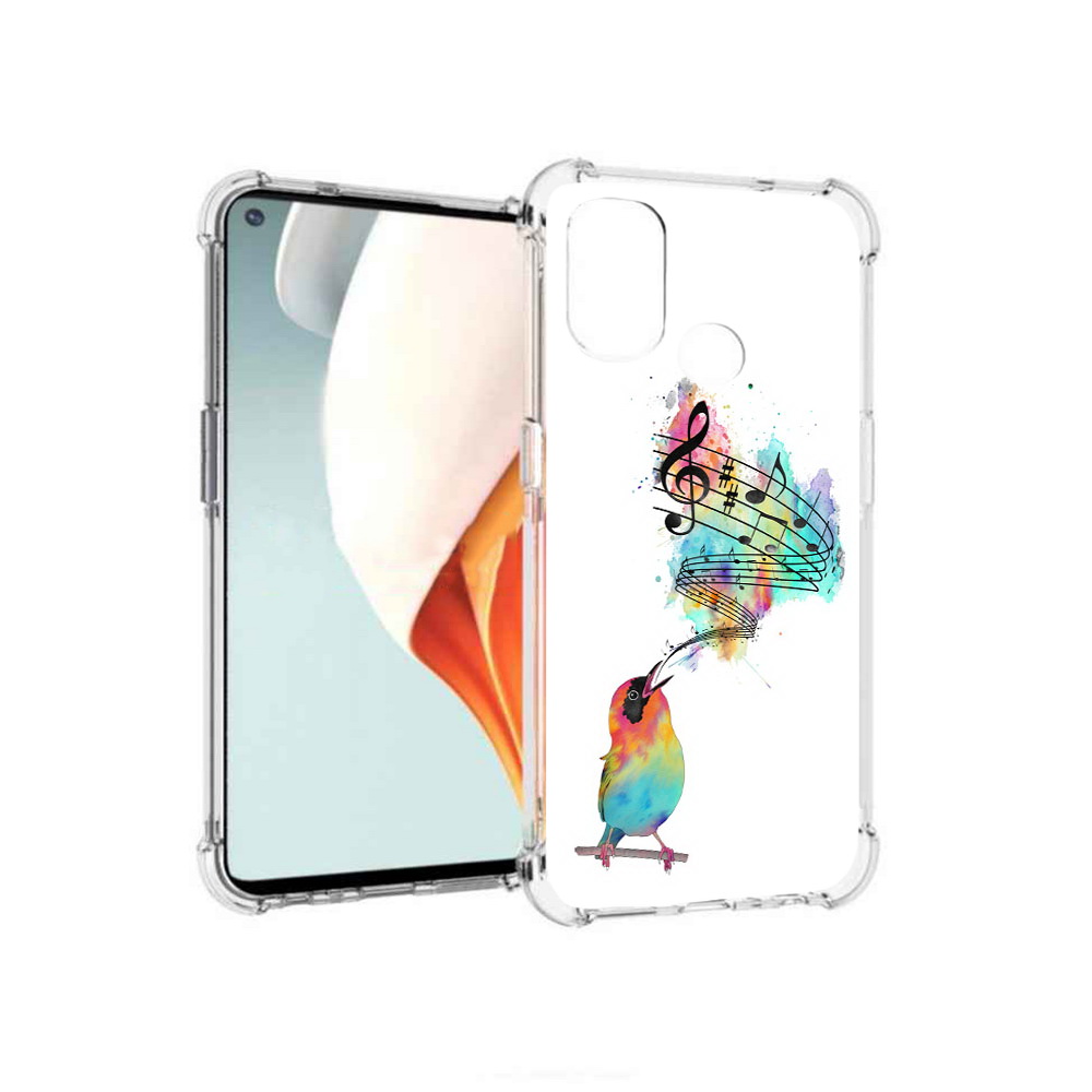 

Чехол MyPads Tocco для OnePlus Nord N100 певчая птичка (PT227045.141.536), Прозрачный, Tocco
