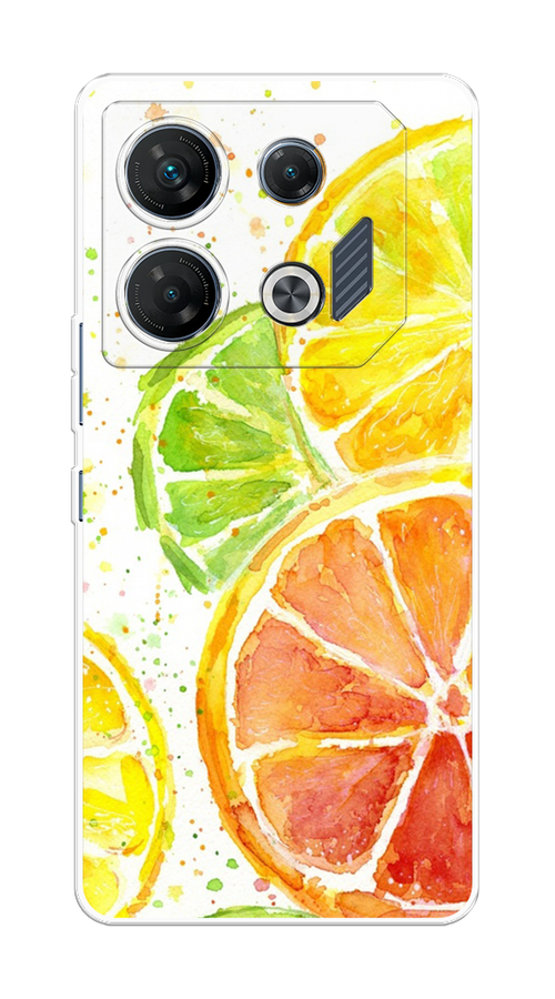 

Чехол на Infinix GT 10 Pro "Цитрусовые", Белый;желтый;красный;зеленый, 3104850-1