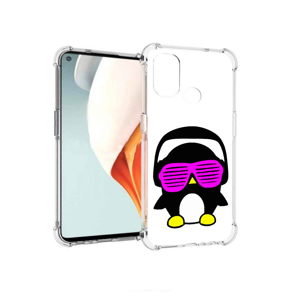 

Чехол MyPads Tocco для OnePlus Nord N100 пингвин (PT227045.141.541), Прозрачный, Tocco