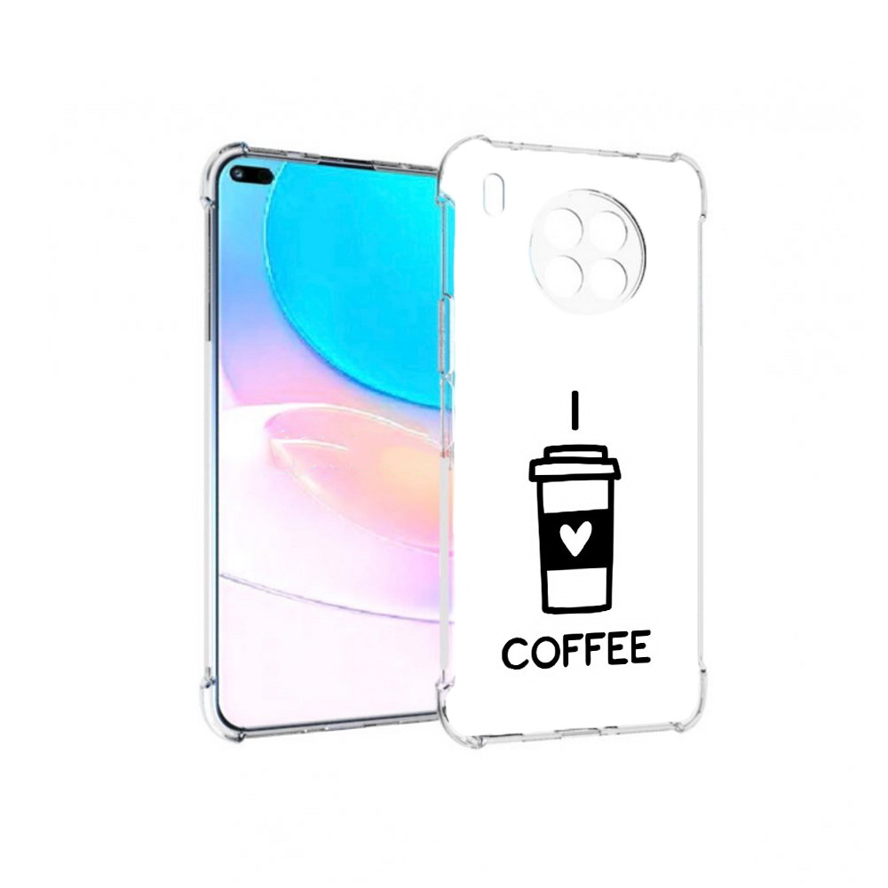

Чехол задняя-панель-накладка-бампер MyPads Я люблю кофе для Huawei Nova 8i, Прозрачный, Tocco