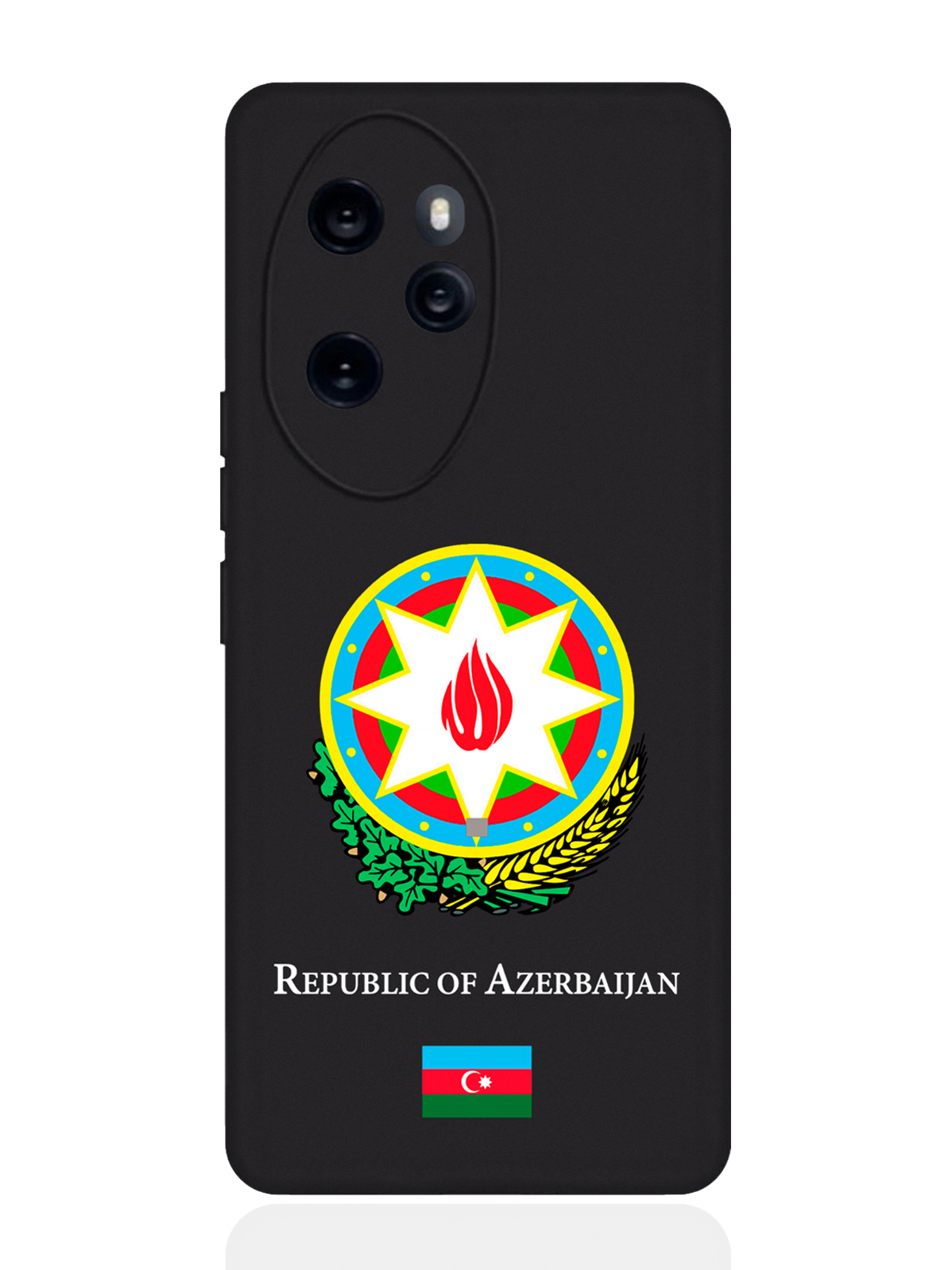 

Чехол SignumCase для Honor 100 Pro Герб Азербайджана, Коричневый;черный;белый, Honor