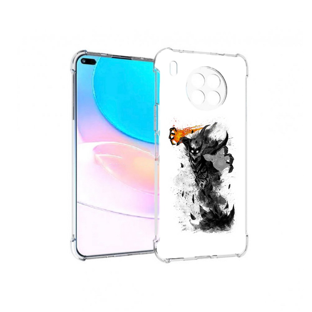 

Чехол задняя-панель-накладка-бампер MyPads nevermore черно белый для Huawei Nova 8i, Прозрачный, Tocco