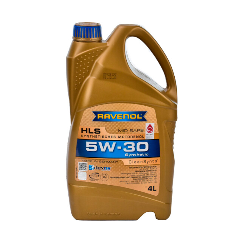 Моторное масло Ravenol HLS SAE 5W30 4л