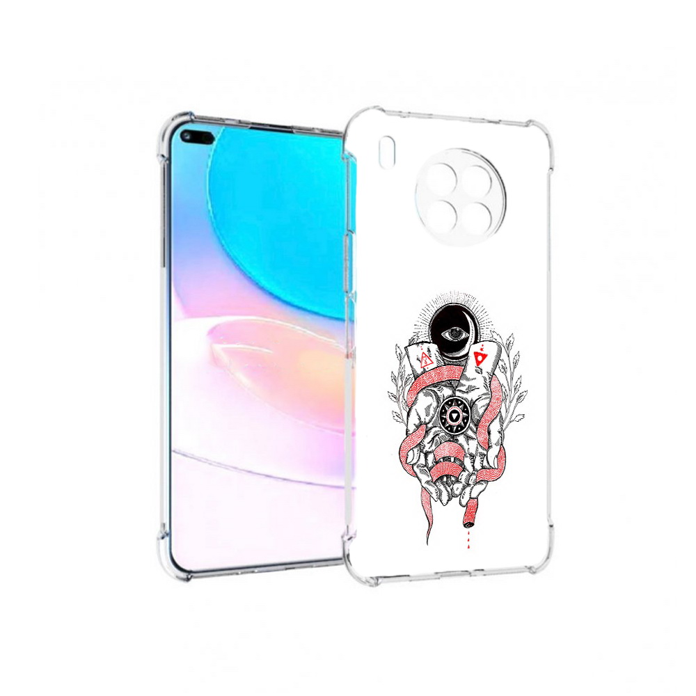 

Чехол задняя-панель-накладка-бампер MyPads абстрация связанные руки для Huawei Nova 8i, Прозрачный, Tocco