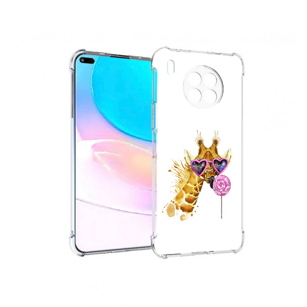 

Чехол задняя-панель-накладка-бампер MyPads акварельный жираф для Huawei Nova 8i, Прозрачный, Tocco