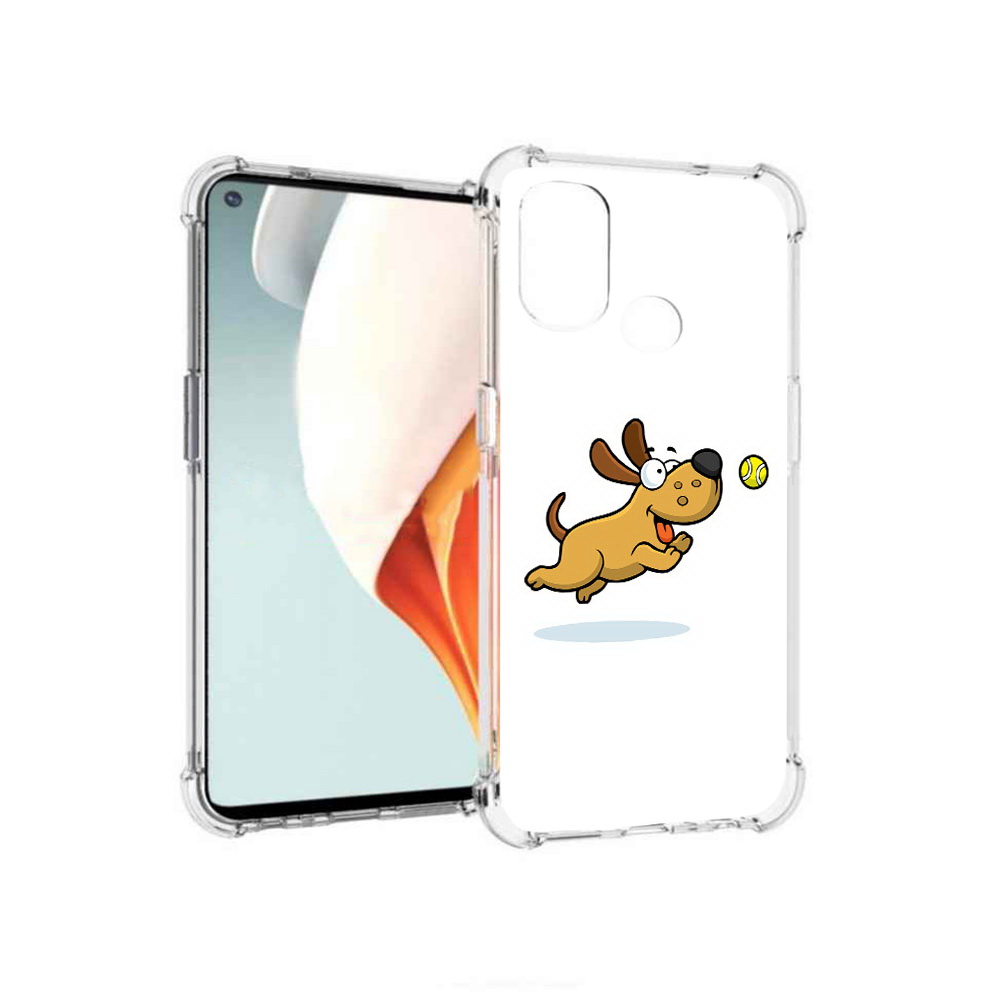 

Чехол MyPads Tocco для OnePlus Nord N100 пёсик (PT227045.141.563), Прозрачный, Tocco