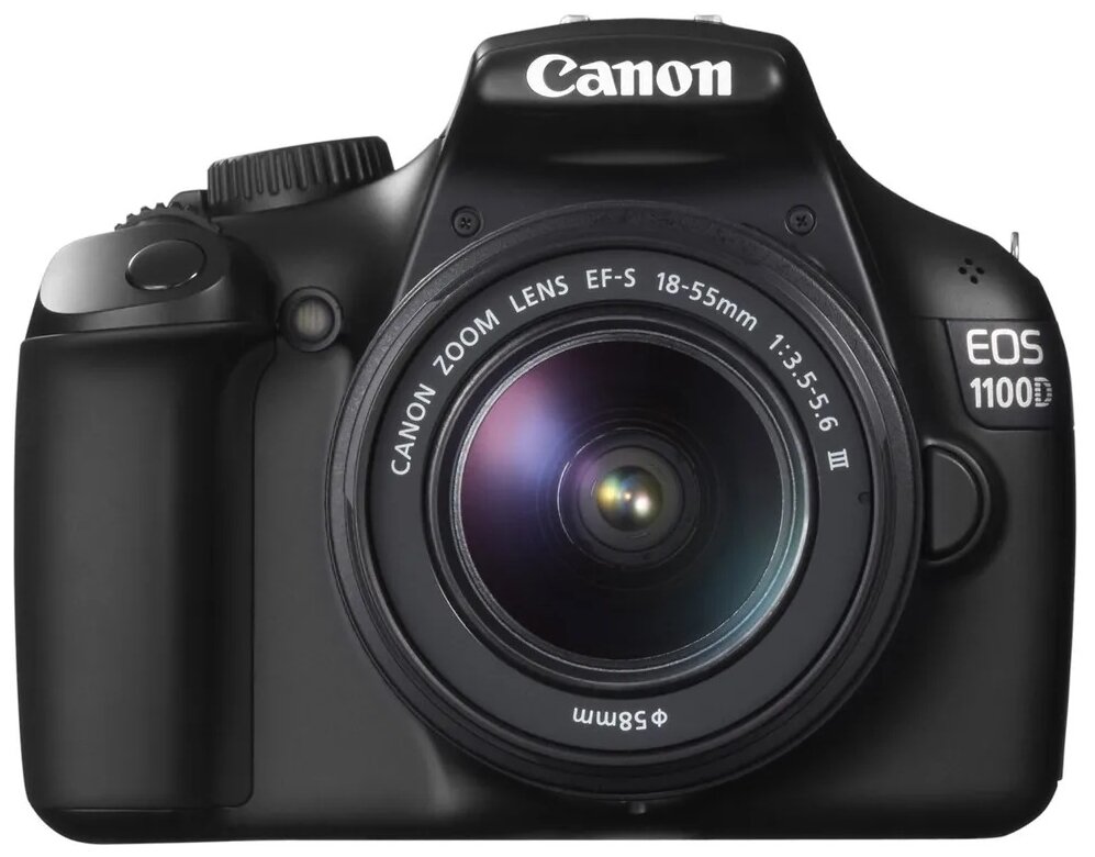 

Фотоаппарат зеркальный Canon EOS 1100D Kit 18-55 III черный, 1100