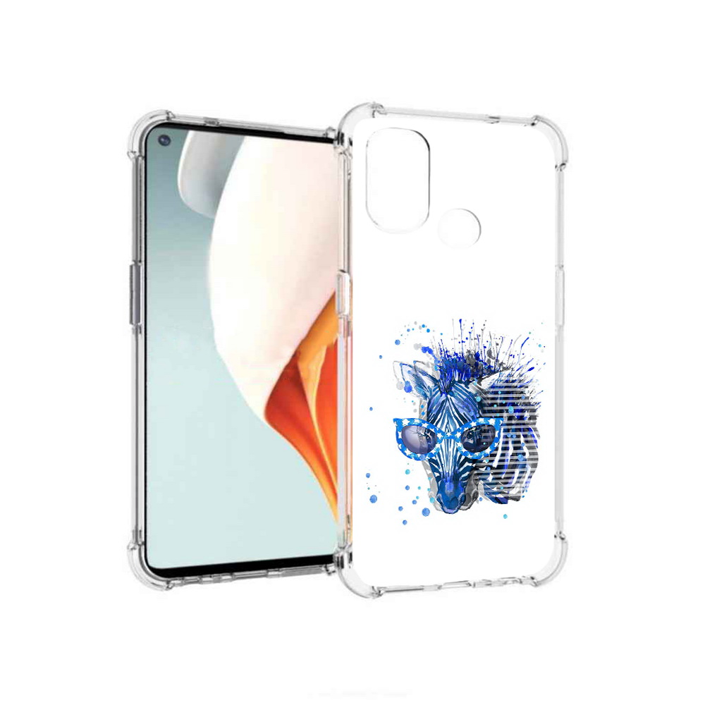 

Чехол MyPads Tocco для OnePlus Nord N100 расплывчатая зебра (PT227045.141.577), Прозрачный, Tocco