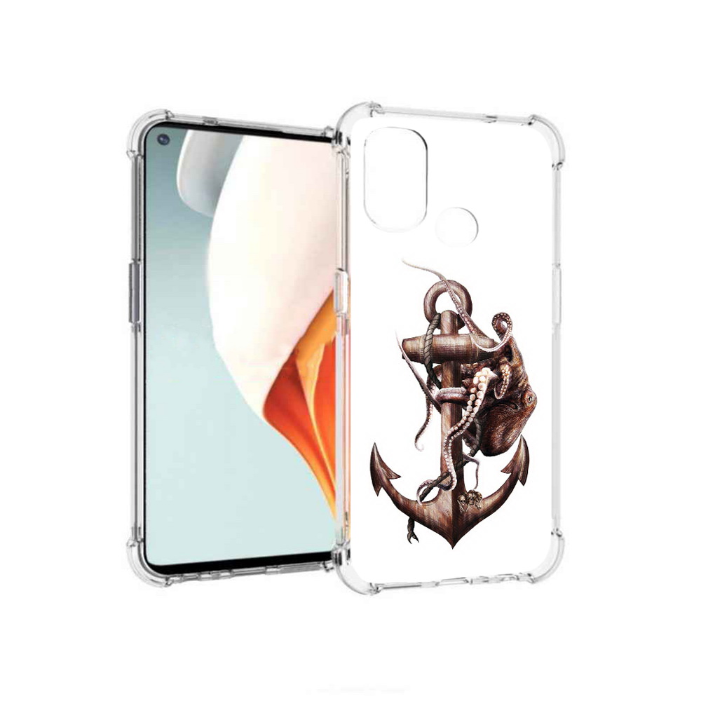 

Чехол MyPads Tocco для OnePlus Nord N100 ржавый якорь (PT227045.141.579), Прозрачный, Tocco