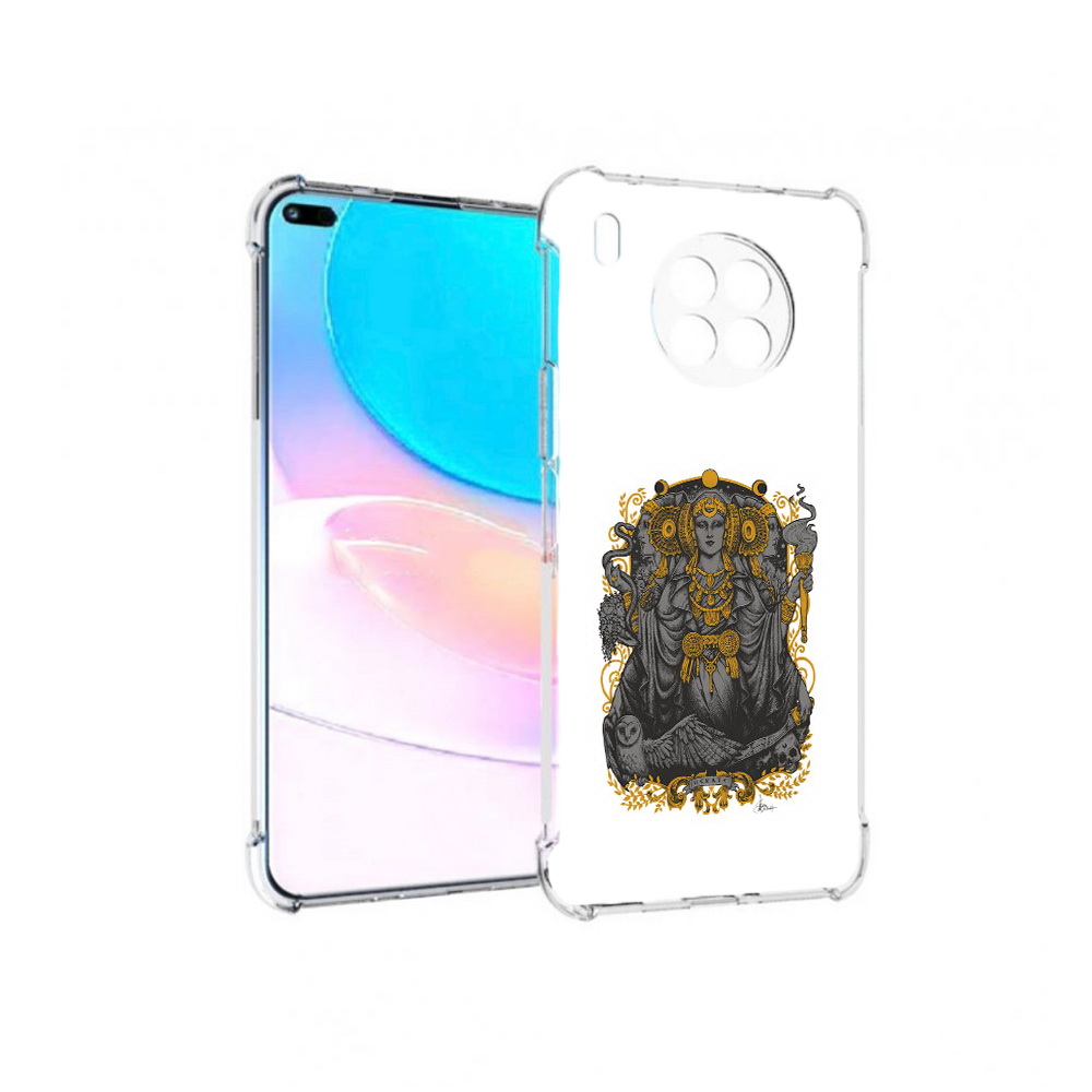 

Чехол задняя-панель-накладка-бампер MyPads божество с золотыми элементами, Прозрачный, Tocco