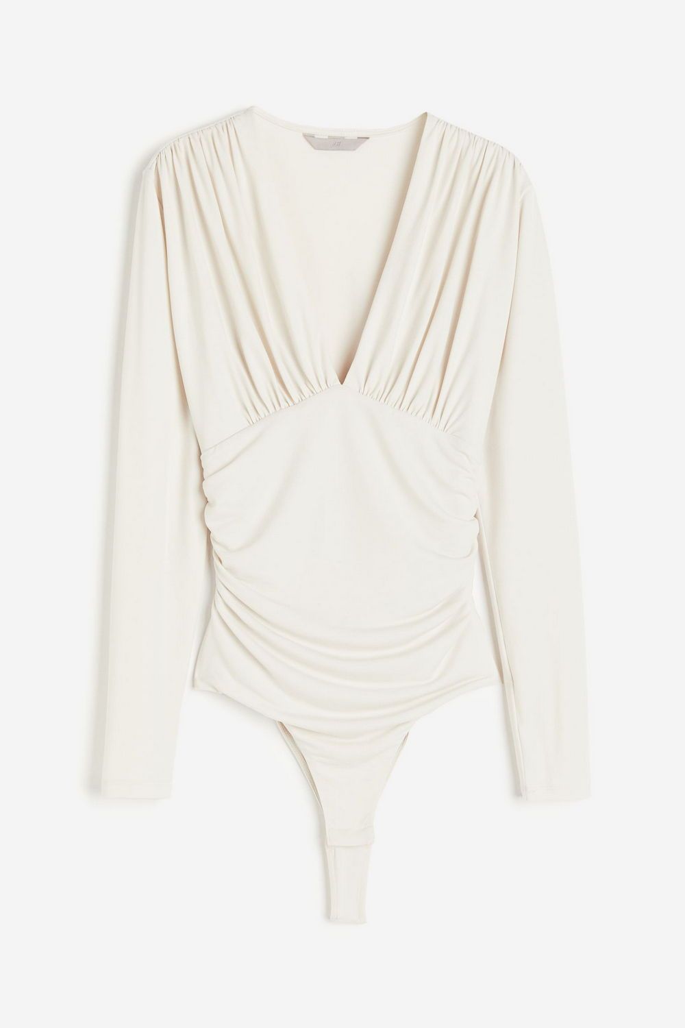

Боди женское H&M 1205400 бежевое S, Бежевый, 1205400
