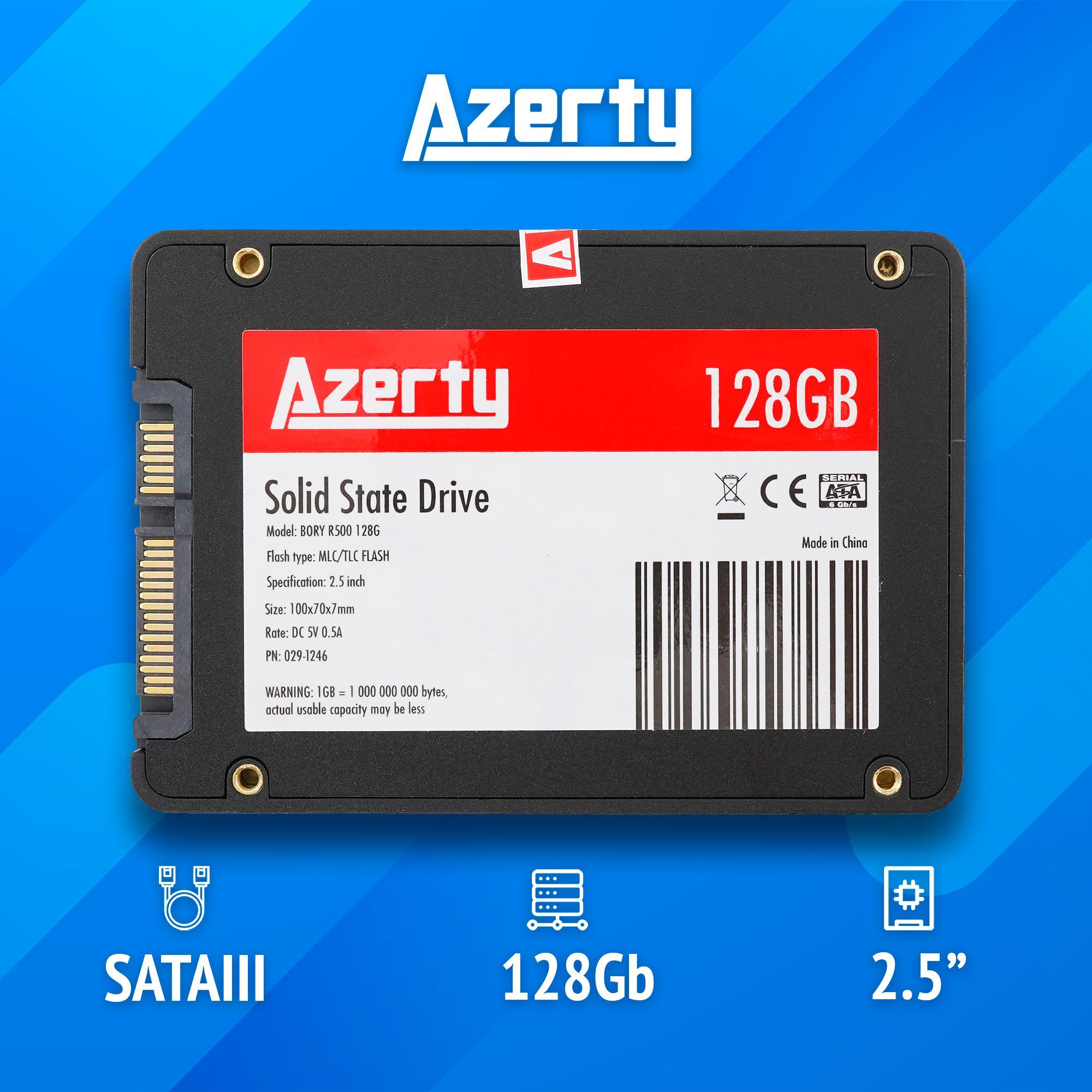 SSD накопитель Azerty Azerty Bory R500 128G 2.5