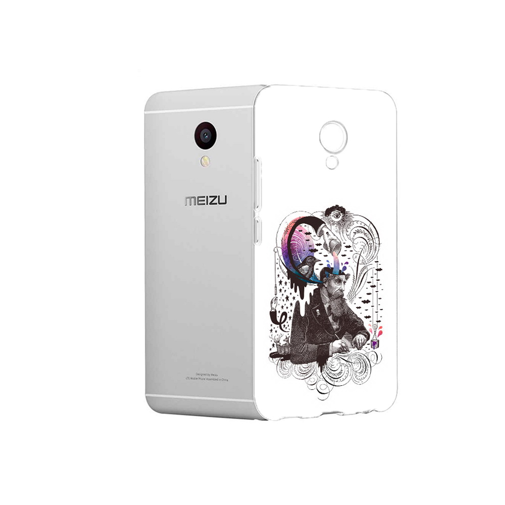 

Чехол MyPads Tocco для Meizu M3 абстракция думающий мужчина (PT46043.81.210), Прозрачный, Tocco