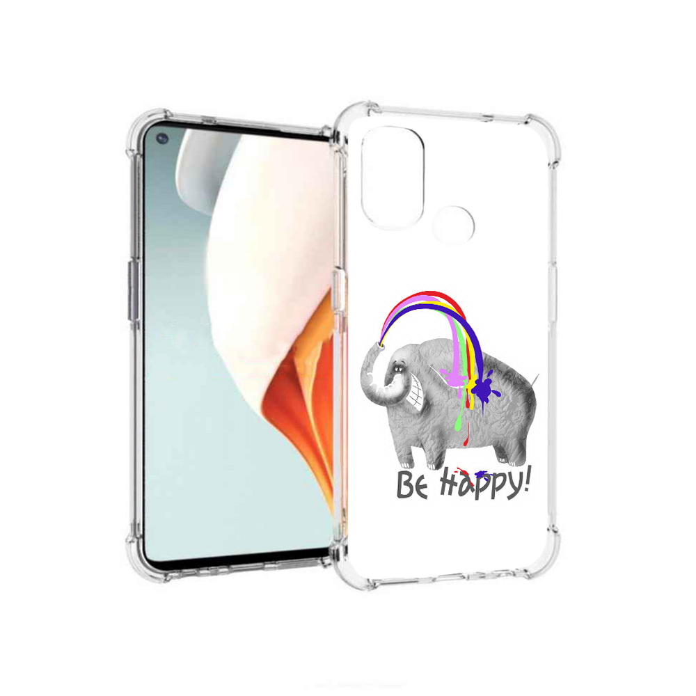 

Чехол MyPads Tocco для OnePlus Nord N100 счастливый слон (PT227045.141.632), Прозрачный, Tocco