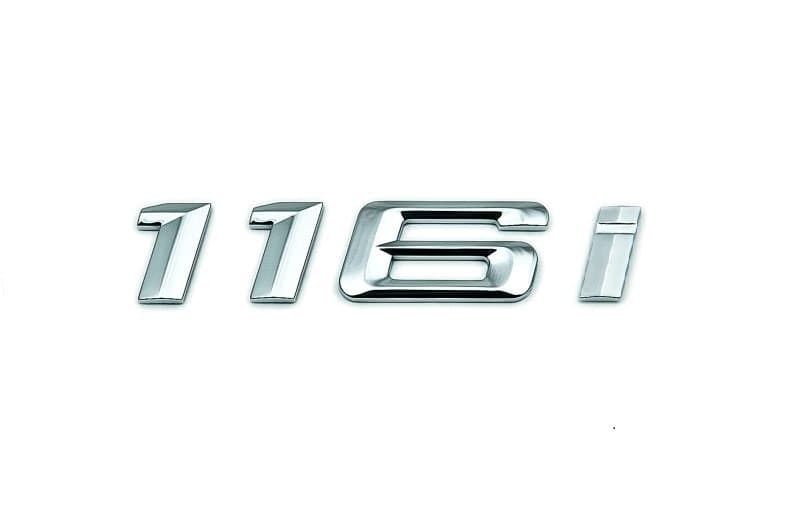 

Шильдик на багажник BMW 116i, Хром