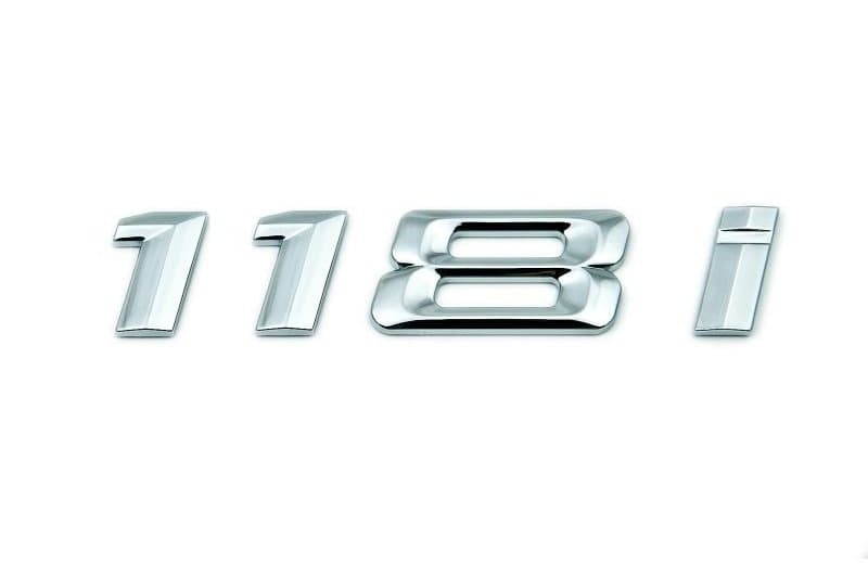 

Шильдик на багажник BMW 118i, Хром