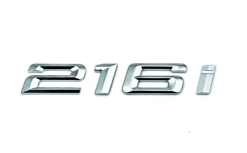

Шильдик на багажник BMW 216i, Хром